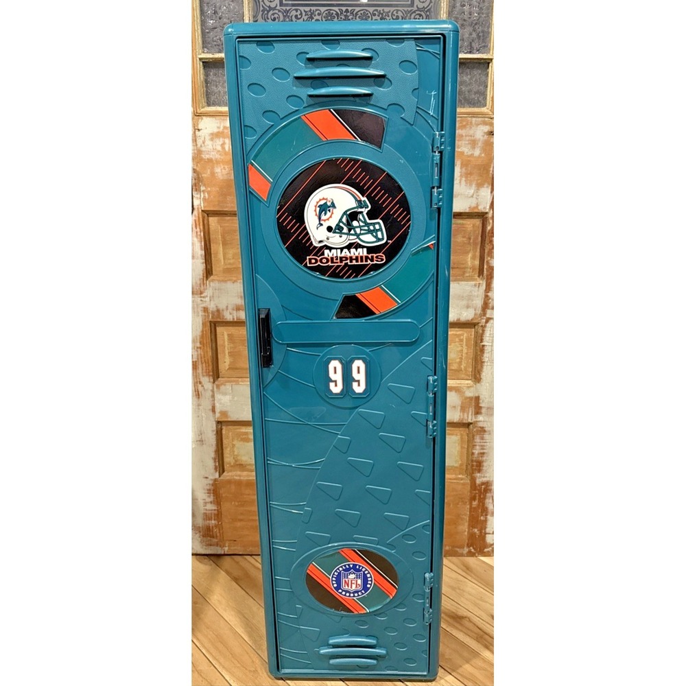 Vintage 1996 Suncast Miami Dolphins NFL Plastic Storage Locker 49" Locker #99